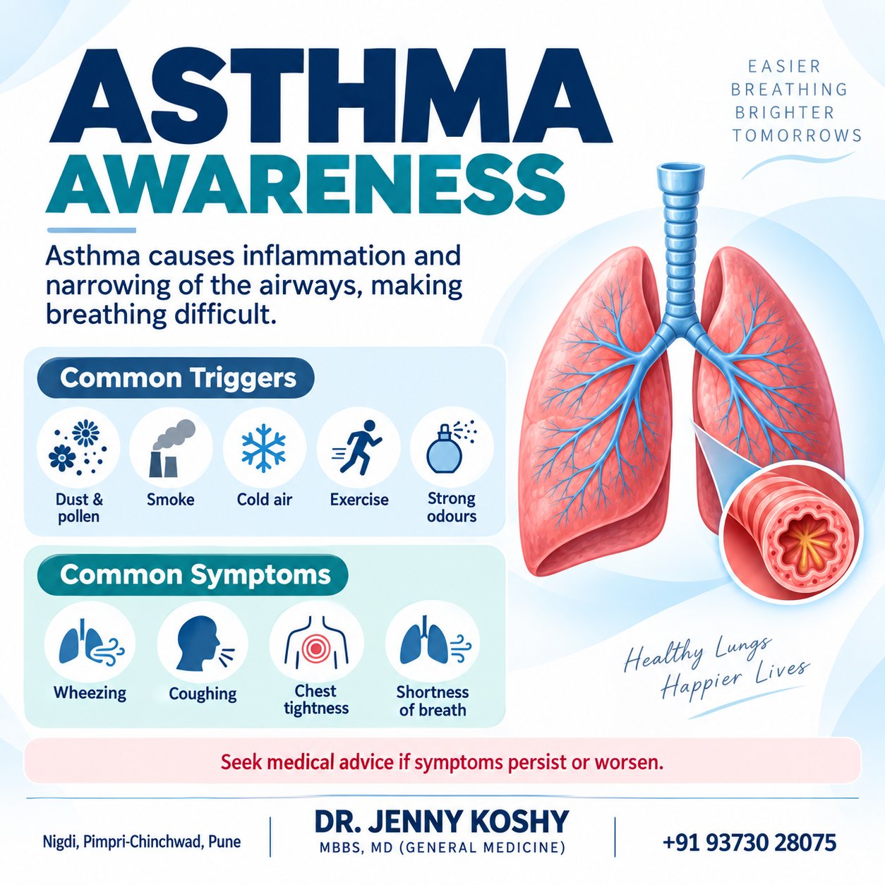 Asthma Awareness: Common Triggers, Symptoms and When to Seek Medical Advice